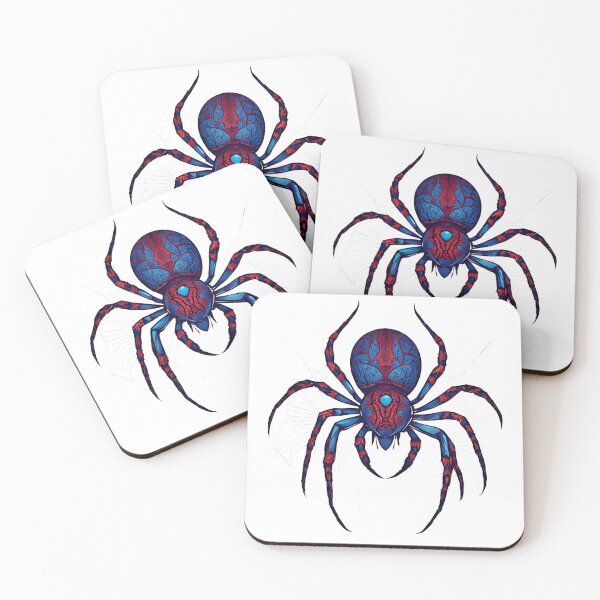Item preview, Bicolor Spider: Elegance in Blue and Red designed and sold by Migue Design.