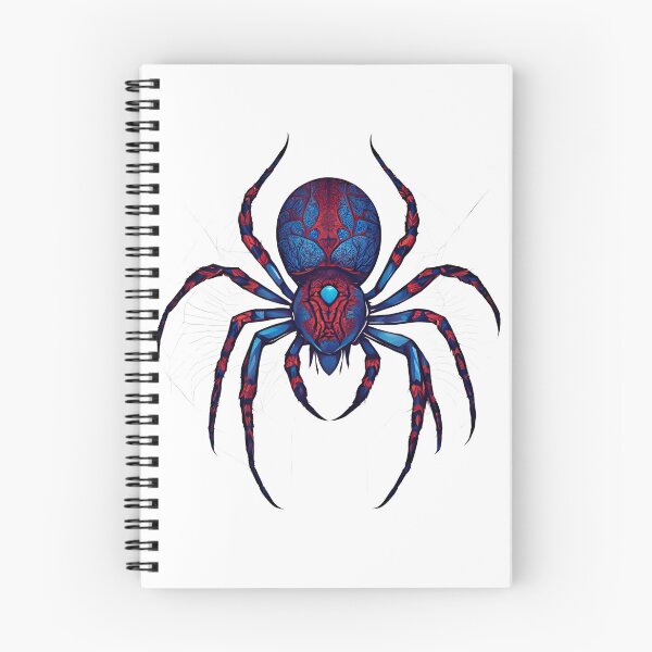 Item preview, Bicolor Spider: Elegance in Blue and Red designed and sold by Migue Design.