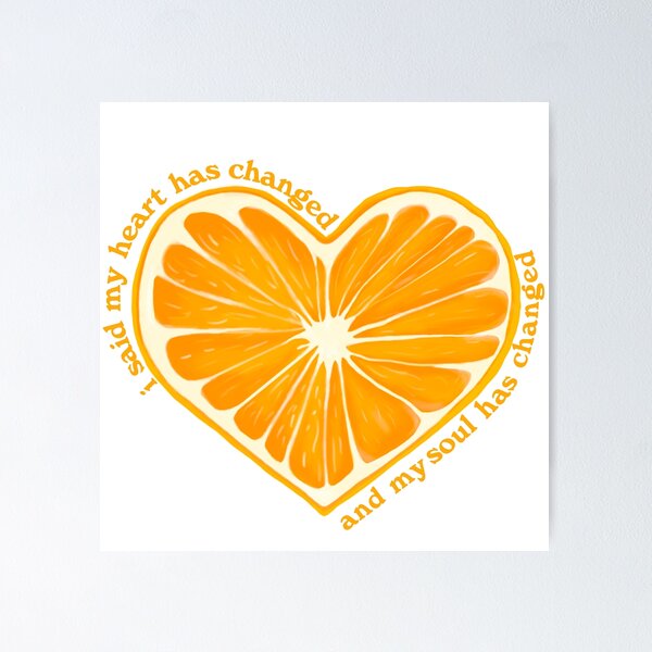Item preview, Corazón de jugo de naranja designed and sold by beccalikeya.