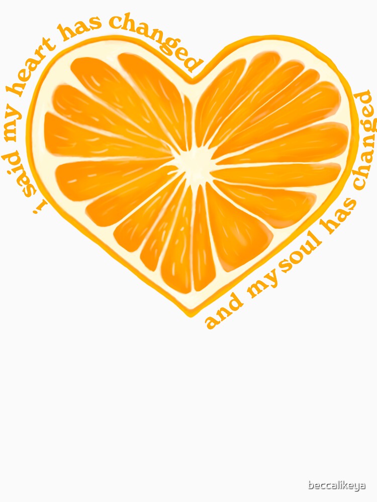Thumbnail 7 of 7, Classic T-Shirt, Orange Juice Heart designed and sold by beccalikeya.