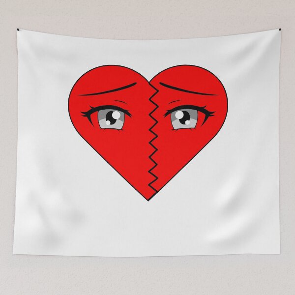 Item preview, Sad Heart, Broken Heart, Anime Eyes designed and sold by larissa-myrie.
