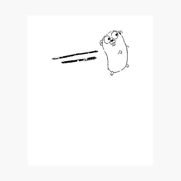 Artikelvorschau, Go Golang Offizielles Logo Maskottchen (Grunge) Sweatshirt entworfen und verkauft von Rainwater Merch.