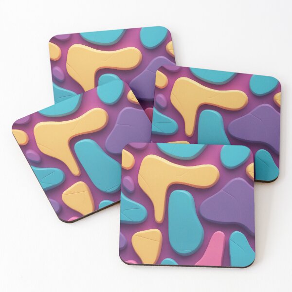 Item preview, Soft Shapes and Vibrant Colours on Bold Background designed and sold by ArtComixHaven.
