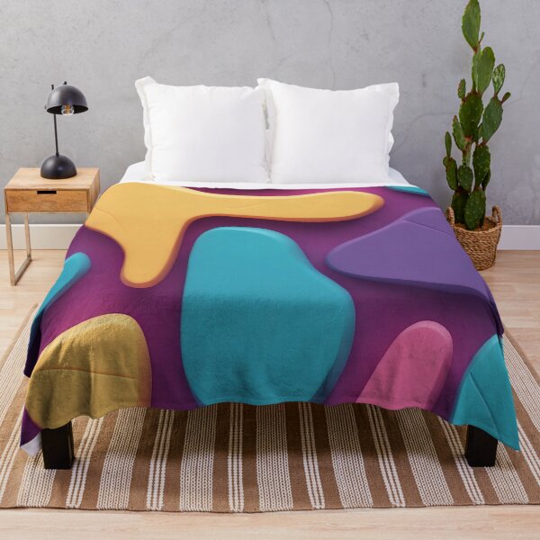Item preview, Soft Shapes and Vibrant Colours on Bold Background designed and sold by ArtComixHaven.