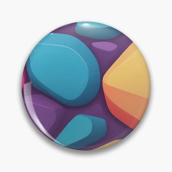 Item preview, Piedras geométricas vibrantes sobre lienzo de color morado oscuro designed and sold by ArtComixHaven.