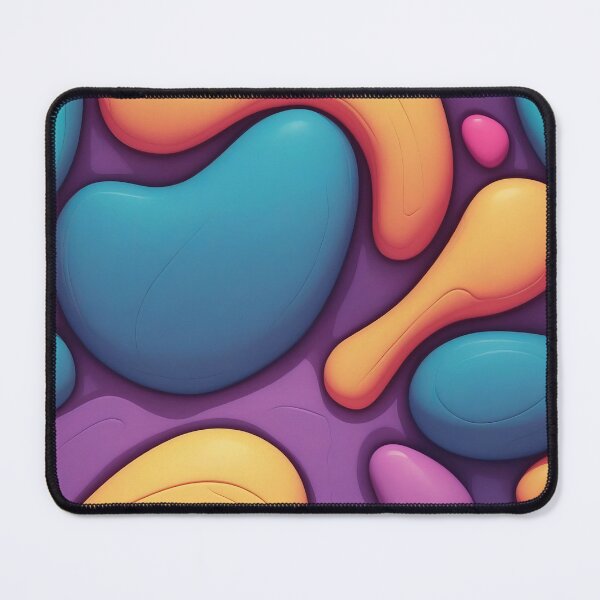 Item preview, Flowing Colourful Forms on Deep Purple designed and sold by ArtComixHaven.