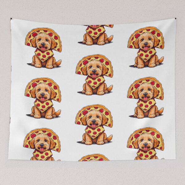 Item preview, Goldendoodle Puppy in Pizza Costume - Cute and Quirky Dog Lover  designed and sold by Fredster1966.