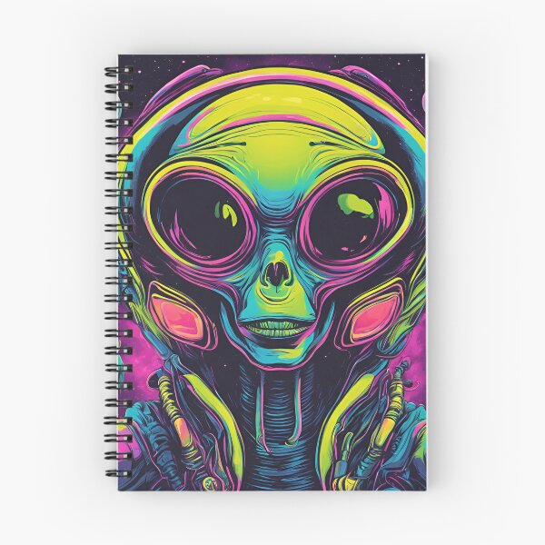 Item preview, Retro neon Alien designed and sold by NicMacTees.