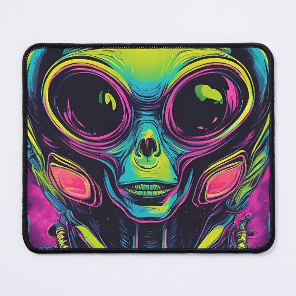 Item preview, Retro neon Alien designed and sold by NicMacTees.