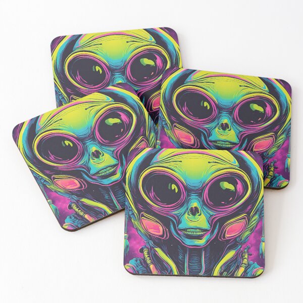 Item preview, Retro neon Alien designed and sold by NicMacTees.