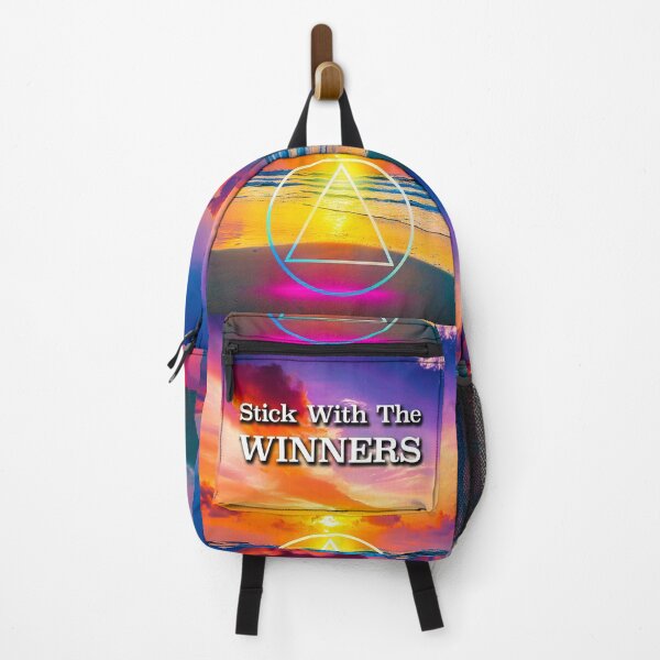 Item preview, Stick With The WINNERS AA Slogan Beach at Sunrise designed and sold by ApexDesigners.