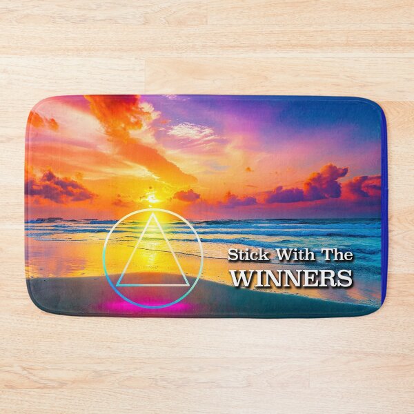 Item preview, Stick With The WINNERS AA Slogan Beach at Sunrise designed and sold by ApexDesigners.