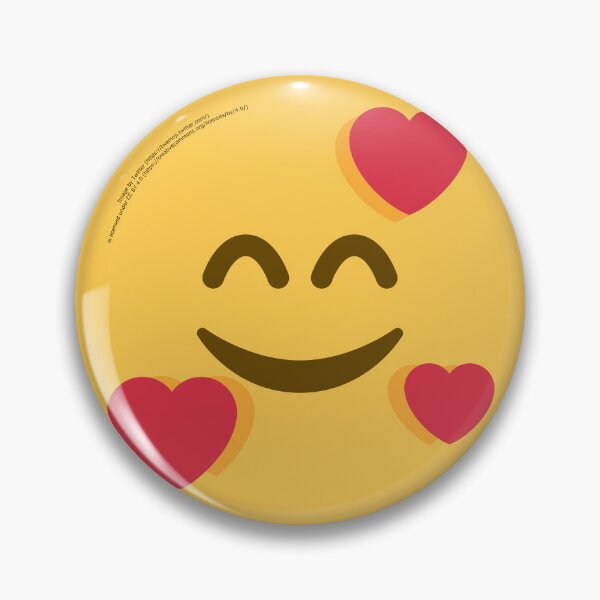 Item preview, Smiling Face with Hearts Emoji designed and sold by VeryRandomShop.