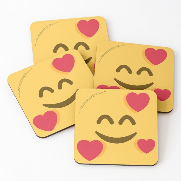 Item preview, Smiling Face with Hearts Emoji designed and sold by VeryRandomShop.
