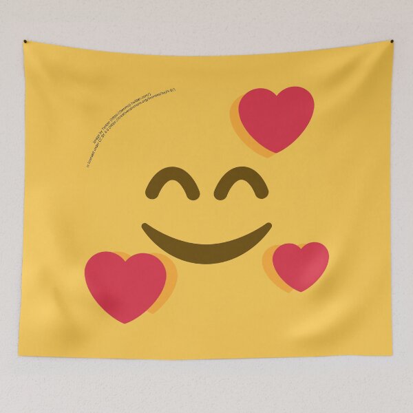 Item preview, Smiling Face with Hearts Emoji designed and sold by VeryRandomShop.