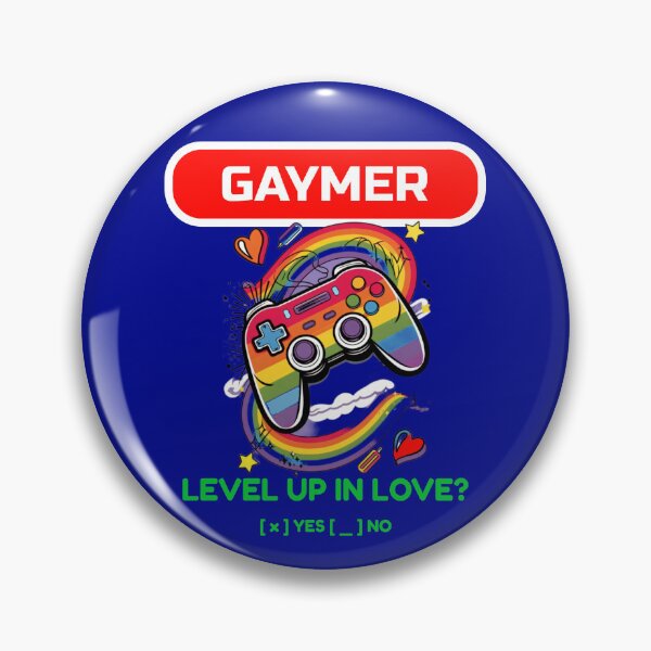 Item preview, Gaymer Level Up In Love?  designed and sold by QueerQPaints.