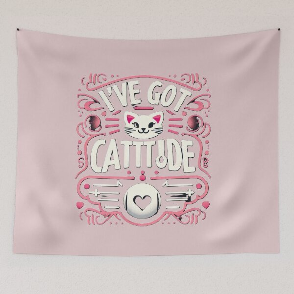 Item preview,  Cat with Attitude Graphic Design / Design Gráfico de Gato com Atitude designed and sold by debbiebento.
