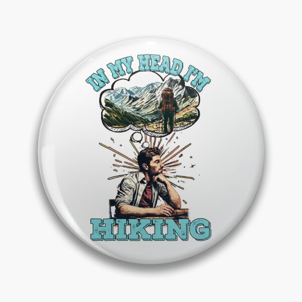 Item preview, In My Head I'm Hiking designed and sold by TheCampingHiker.