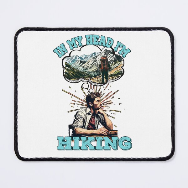Item preview, In My Head I'm Hiking designed and sold by TheCampingHiker.