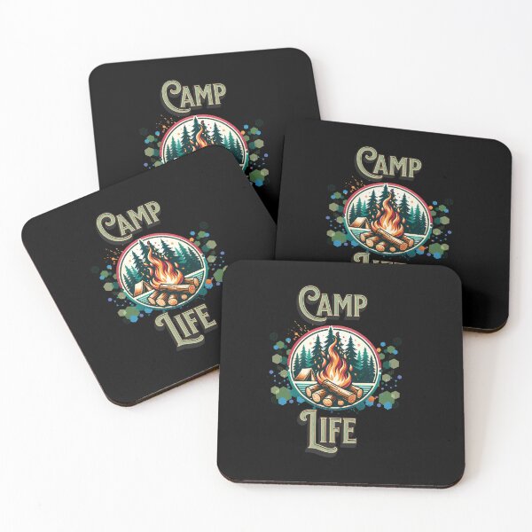Item preview, Camp Life Watercolor Design – Rustic Camping Vibes for T-Shirts, Mugs, Stickers & More designed and sold by artedigital99.