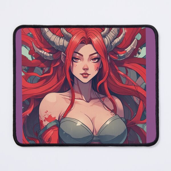 Item preview, Sexy Devil Goddess with grey horns designed and sold by KnottyToons.