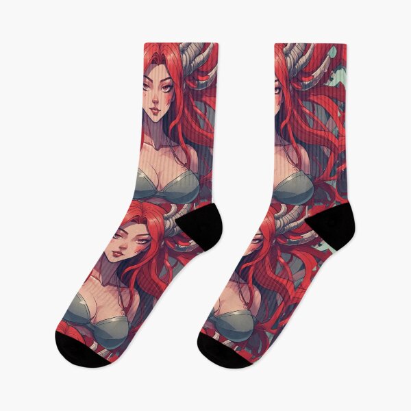 Item preview, Sexy Devil Goddess with grey horns  designed and sold by KnottyToons.