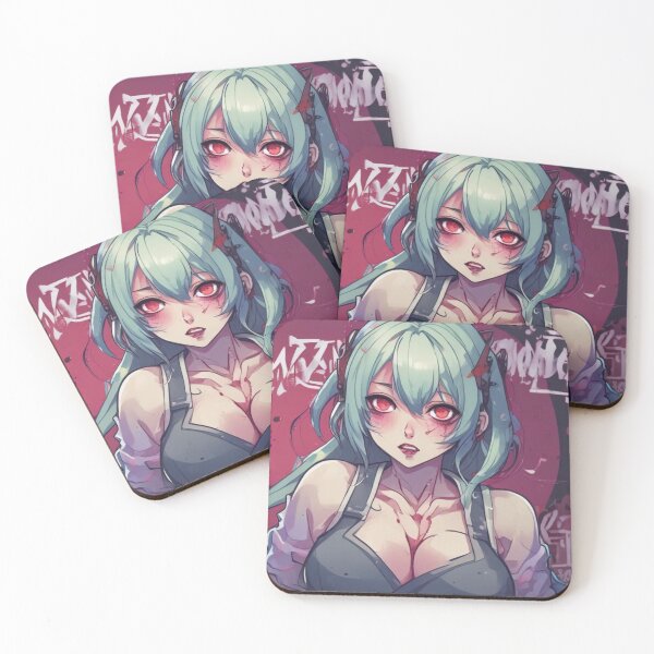 Item preview, Zombie attack Hot Anime Chick Red eyes  designed and sold by KnottyToons.