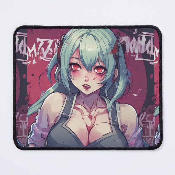 Item preview, Zombie attack Hot Anime Chick Red eyes  designed and sold by KnottyToons.