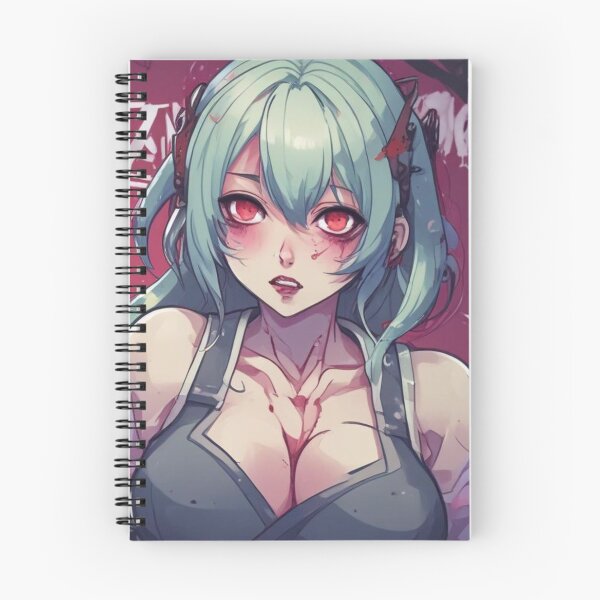 Item preview, Zombie attack Hot Anime Chick Red eyes  designed and sold by KnottyToons.