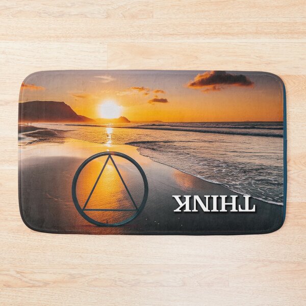 Item preview, THINK AA Slogan Beach at Sunrise designed and sold by ApexDesigners.