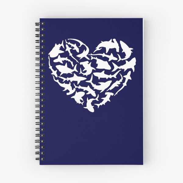 Item preview, Shark Heart I Love Sharks Shark Gear designed and sold by DynamicDesign.