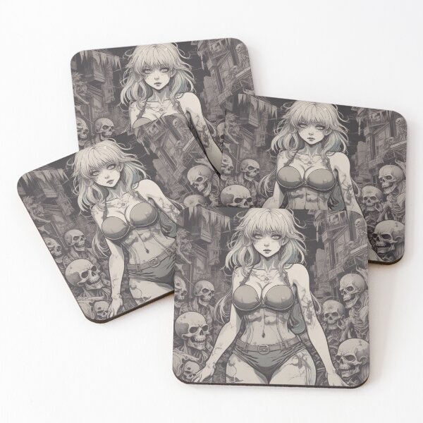 Item preview, Hot Anime Girl With Skulls Around Her designed and sold by KnottyToons.
