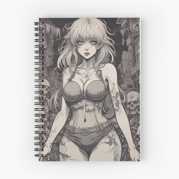 Item preview, Hot Anime Girl With Skulls Around Her designed and sold by KnottyToons.