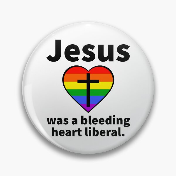 Item preview, Jesus was a bleeding heart liberal rainbow design  designed and sold by Rachel the Artist .