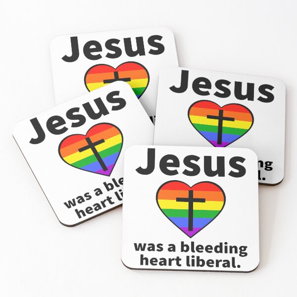 Item preview, Jesus was a bleeding heart liberal rainbow design  designed and sold by Rachel the Artist .