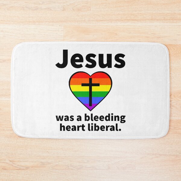 Item preview, Jesus was a bleeding heart liberal rainbow design  designed and sold by Rachel the Artist .