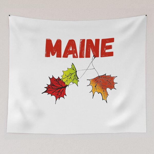 Item preview, Maine Fall artistic Autumn leaves New England souvenir  designed and sold by Artstastic.