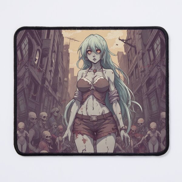 Item preview, Confused Anime Zombie Girl in the land of lost skulls designed and sold by KnottyToons.