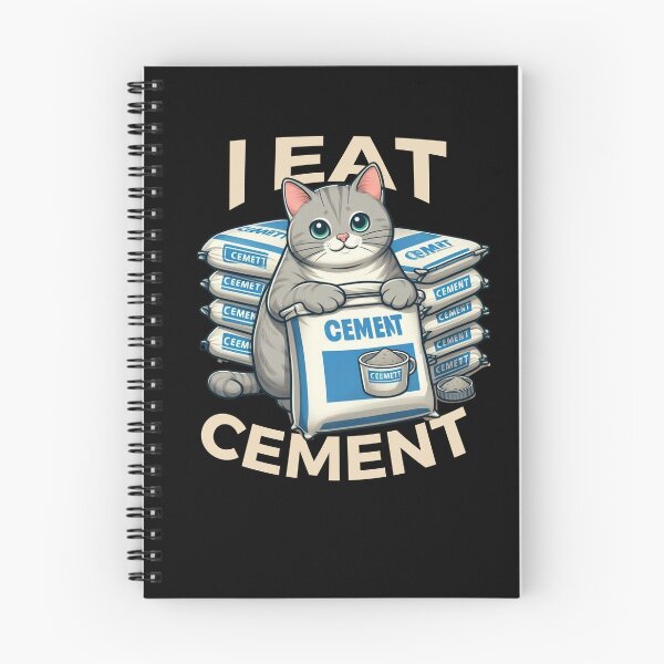 Item preview, I Eat Cement Cat Meme Funny I Eat Cement Gear designed and sold by DynamicDesign.