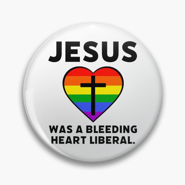 Item preview, Jesus was a bleeding heart liberal rainbow design  designed and sold by Rachel the Artist .