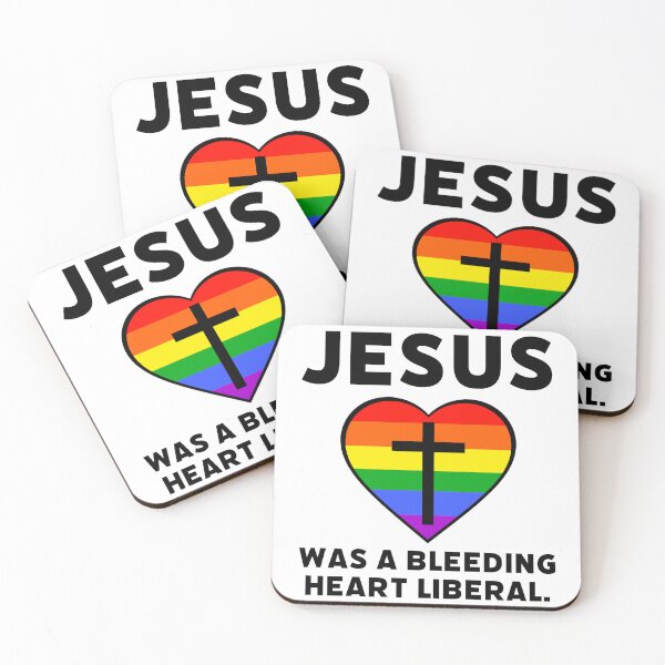 Item preview, Jesus was a bleeding heart liberal rainbow design  designed and sold by Rachel the Artist .