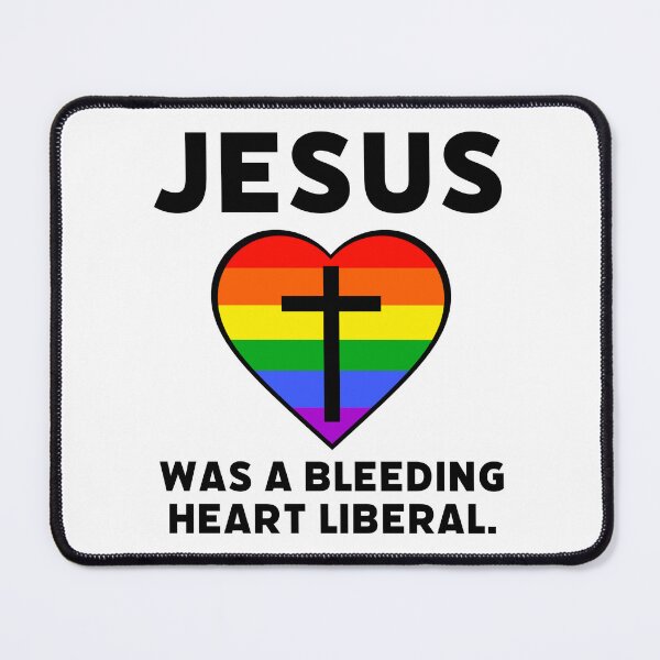 Item preview, Jesus was a bleeding heart liberal rainbow design designed and sold by Rachel the Artist .