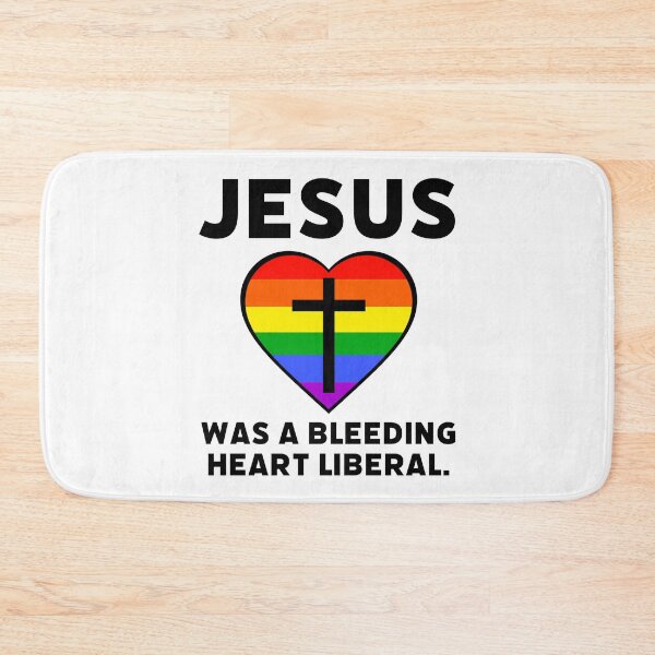 Item preview, Jesus was a bleeding heart liberal rainbow design  designed and sold by Rachel the Artist .