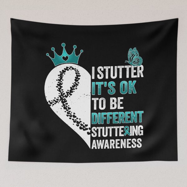 Item preview, I Stutter, it's OK To Be Different! Stuttering Awareness Month designed and sold by HauntandStick99.