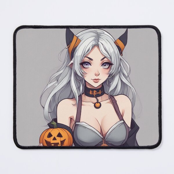 Item preview, Cute Halloween Goth Cat Girl designed and sold by KnottyToons.