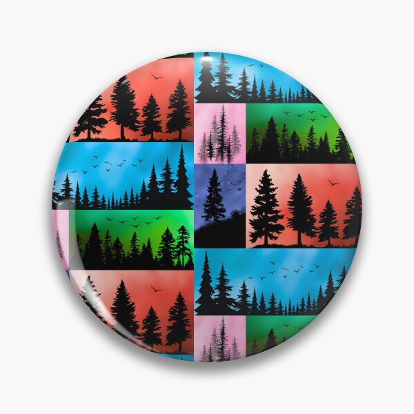 Item preview, Pop-Art Serene Forest Silhouettes designed and sold by Fredster1966.