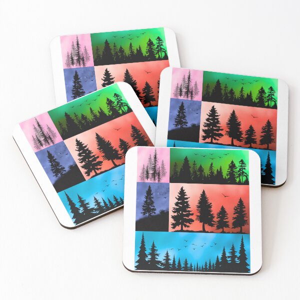 Item preview, Pop-Art Serene Forest Silhouettes designed and sold by Fredster1966.