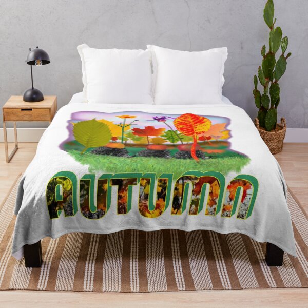 Artikelvorschau, Autumn - a deciduous forest and hedgehogs carrying fruits. entworfen und verkauft von Andy-und-Andy.