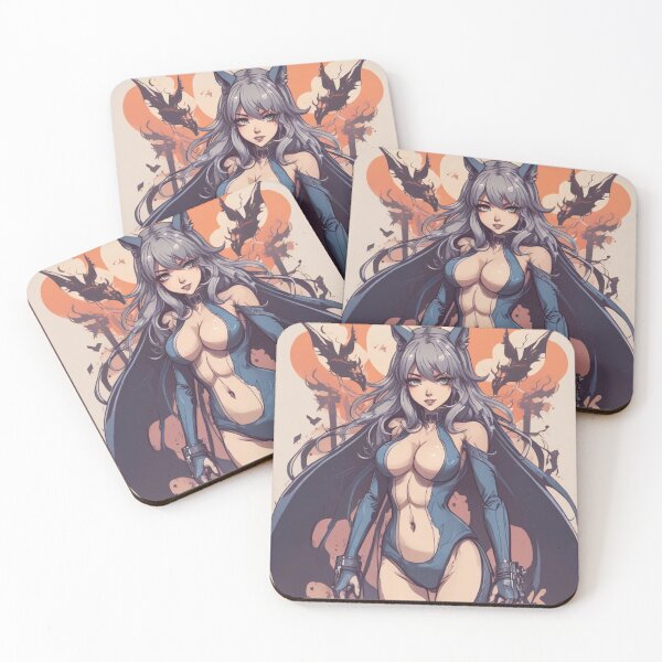 Item preview, Hot Anime Demon with Abstract background designed and sold by KnottyToons.