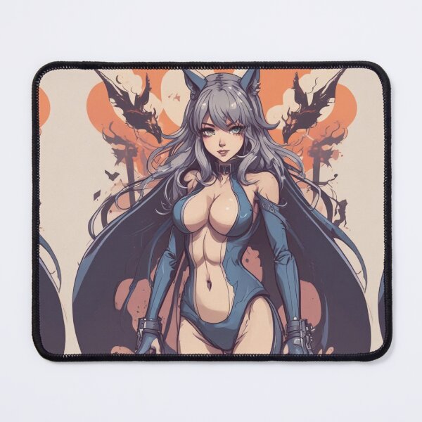 Item preview, Hot Anime Demon with Abstract background designed and sold by KnottyToons.